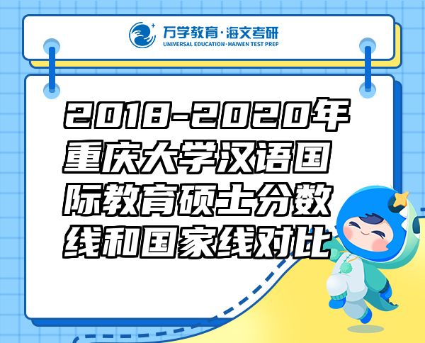 2018-2020年重庆大学汉语国际教育硕士分数线和国家线对比