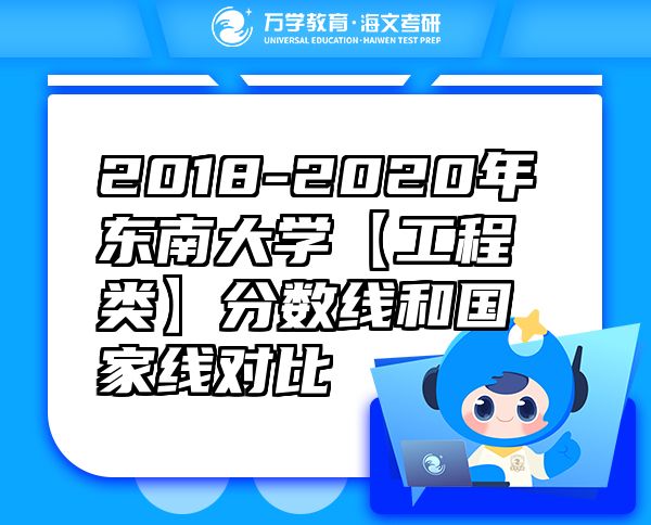 2018-2020年东南大学【工程类】分数线和国家线对比